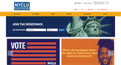 Desktop Screenshot of nyclu.org